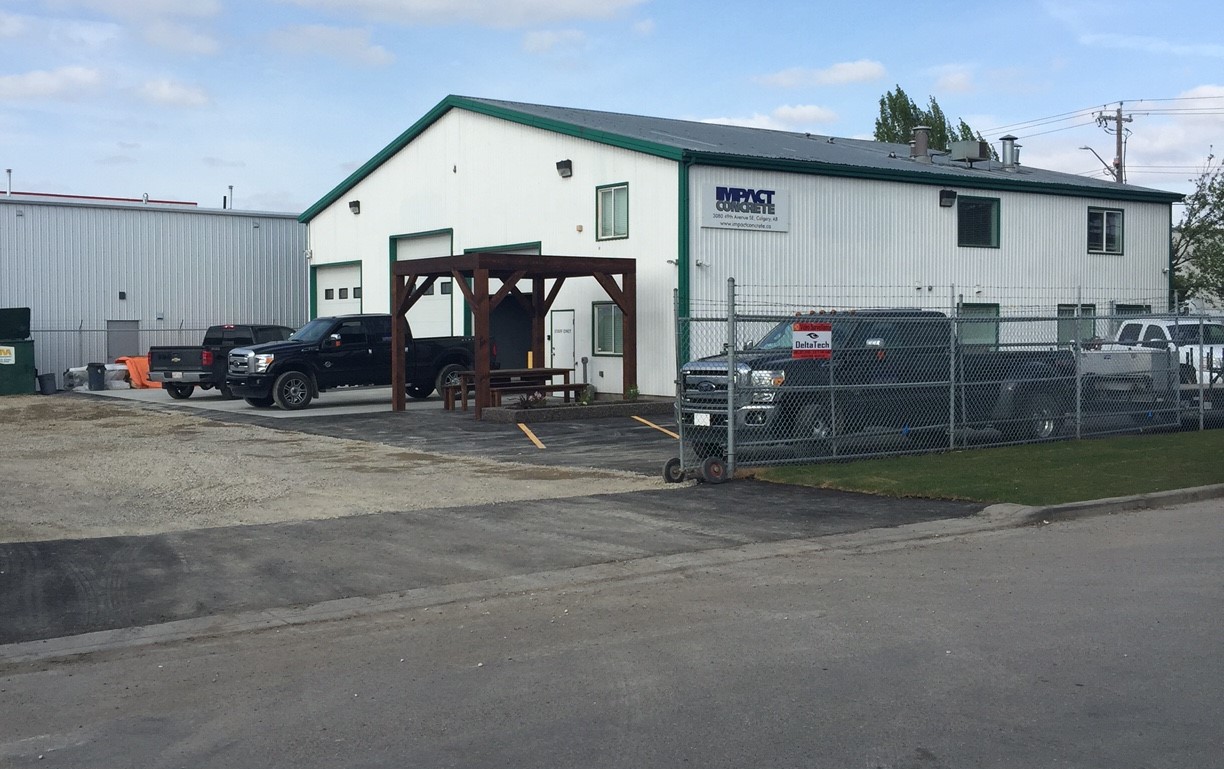 Impact Concrete Ltd. crew working on a concrete project in Calgary